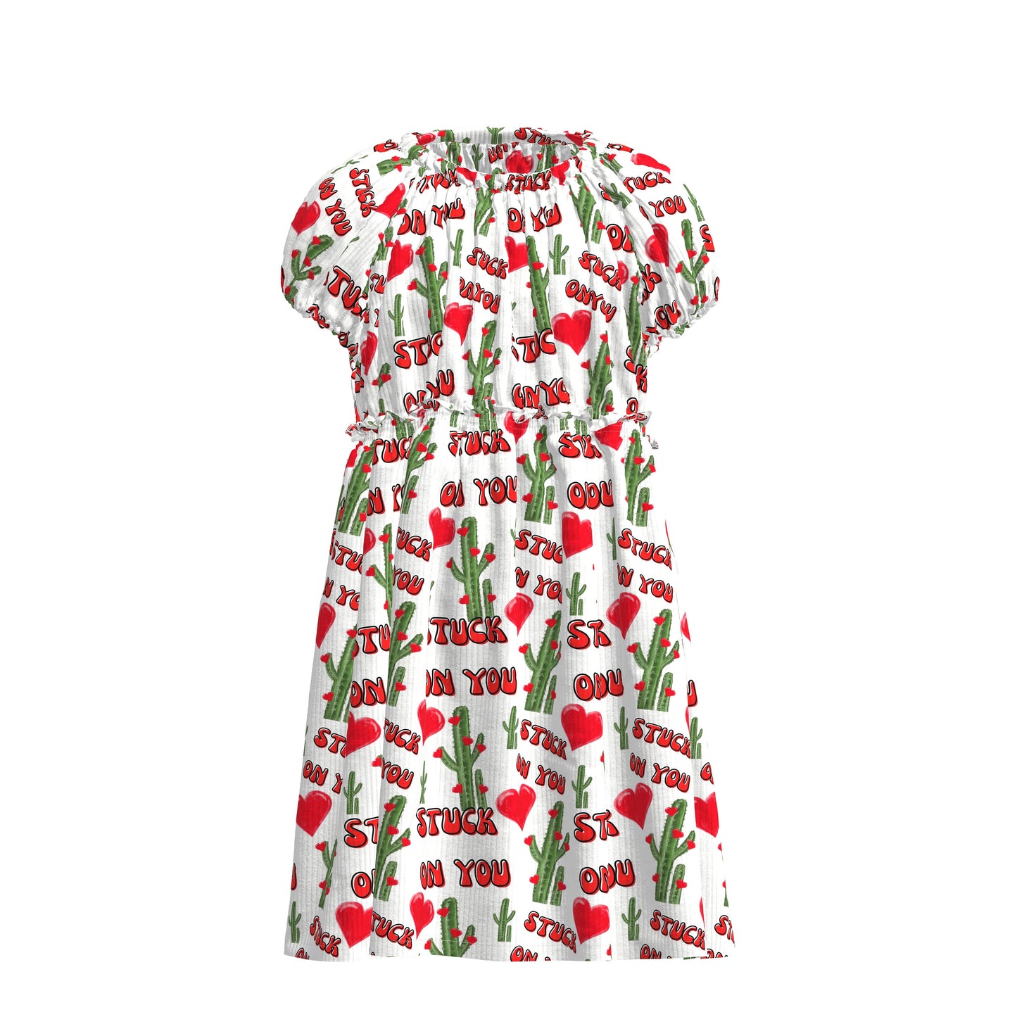 Rib Knit Fabric RBK2632 Valentine's Day Stuck on You