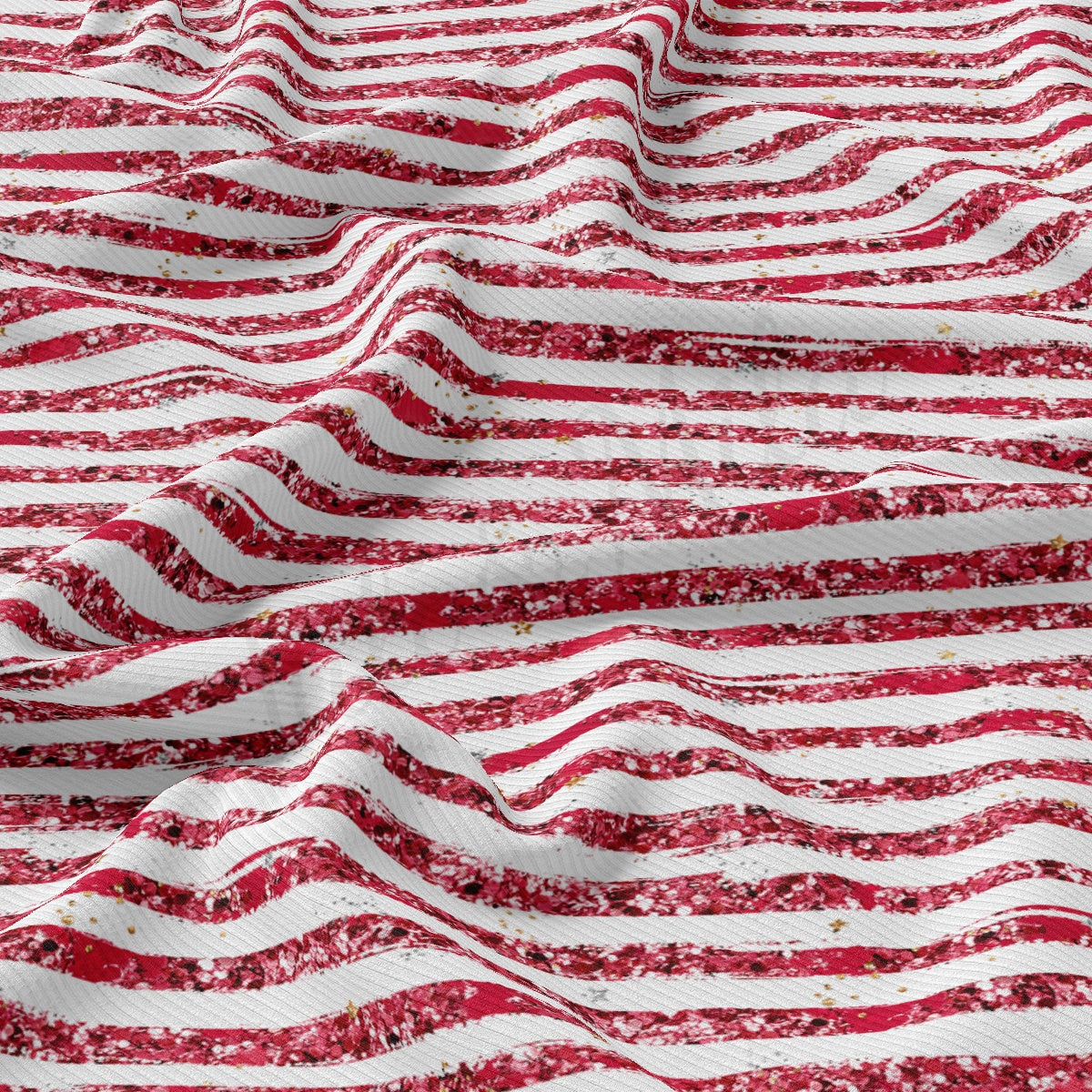 Rib Knit Fabric RBK2616 4th of July Patriotic