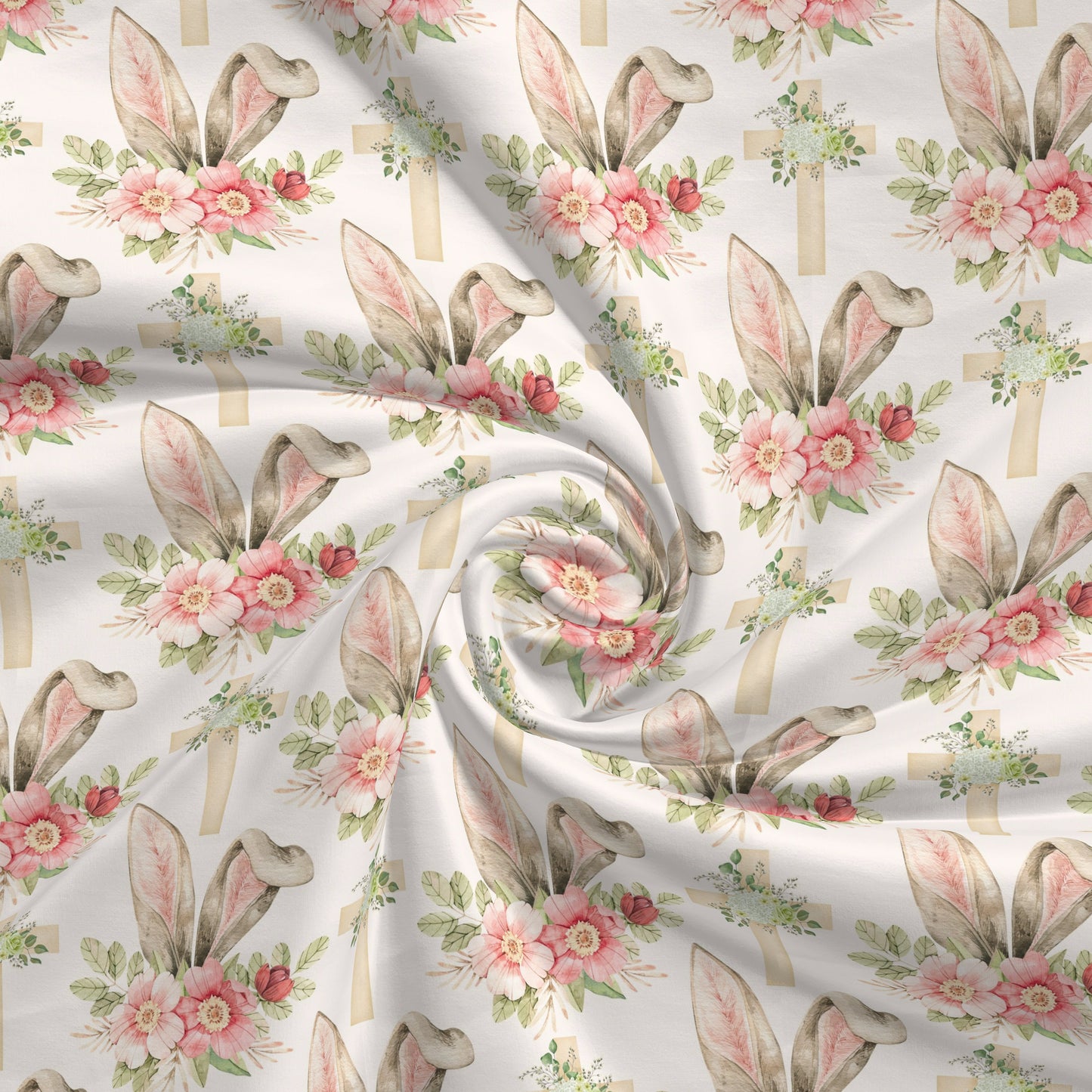 100% Cotton Fabric By the Yard Printed in USA Cotton Sateen -  Cotton CTN2640 Easter