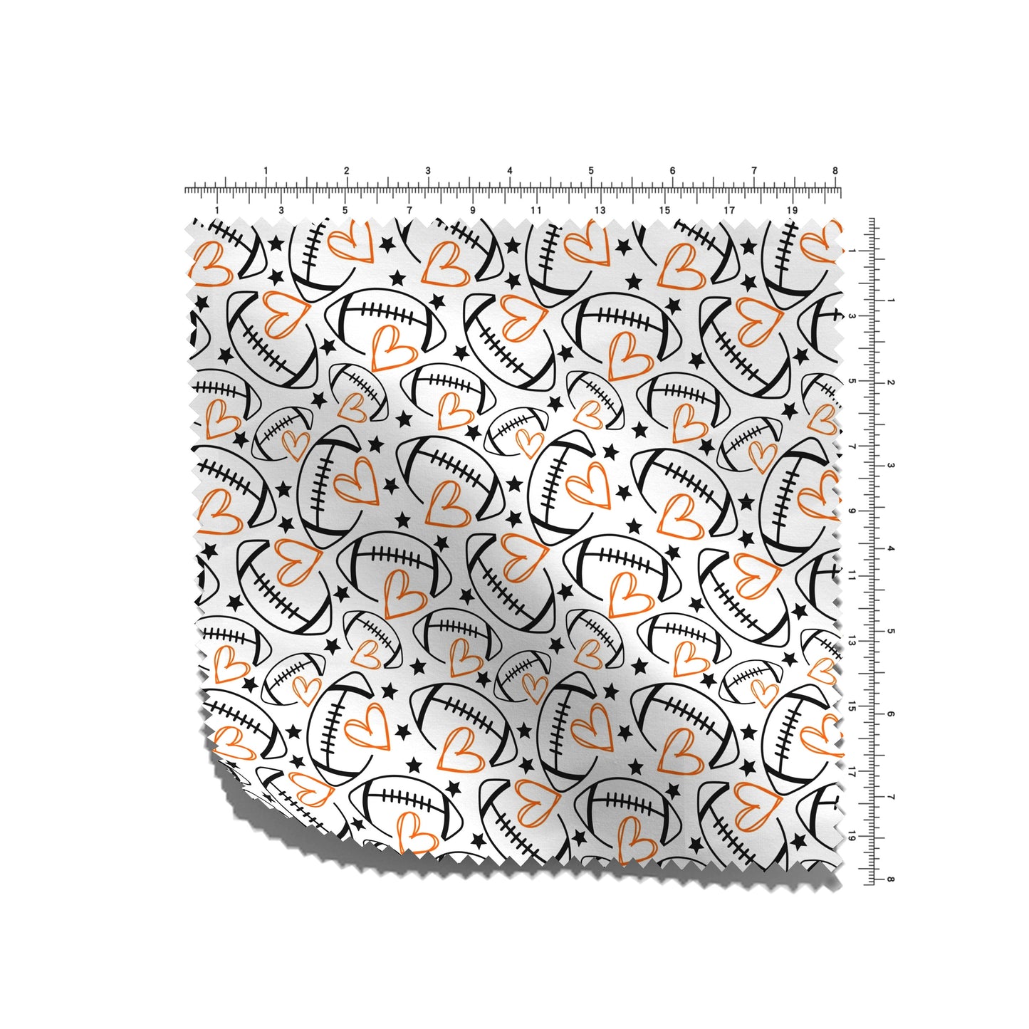 100% Cotton Fabric By the Yard Printed in USA Cotton Sateen -  Cotton CTN2646 Football