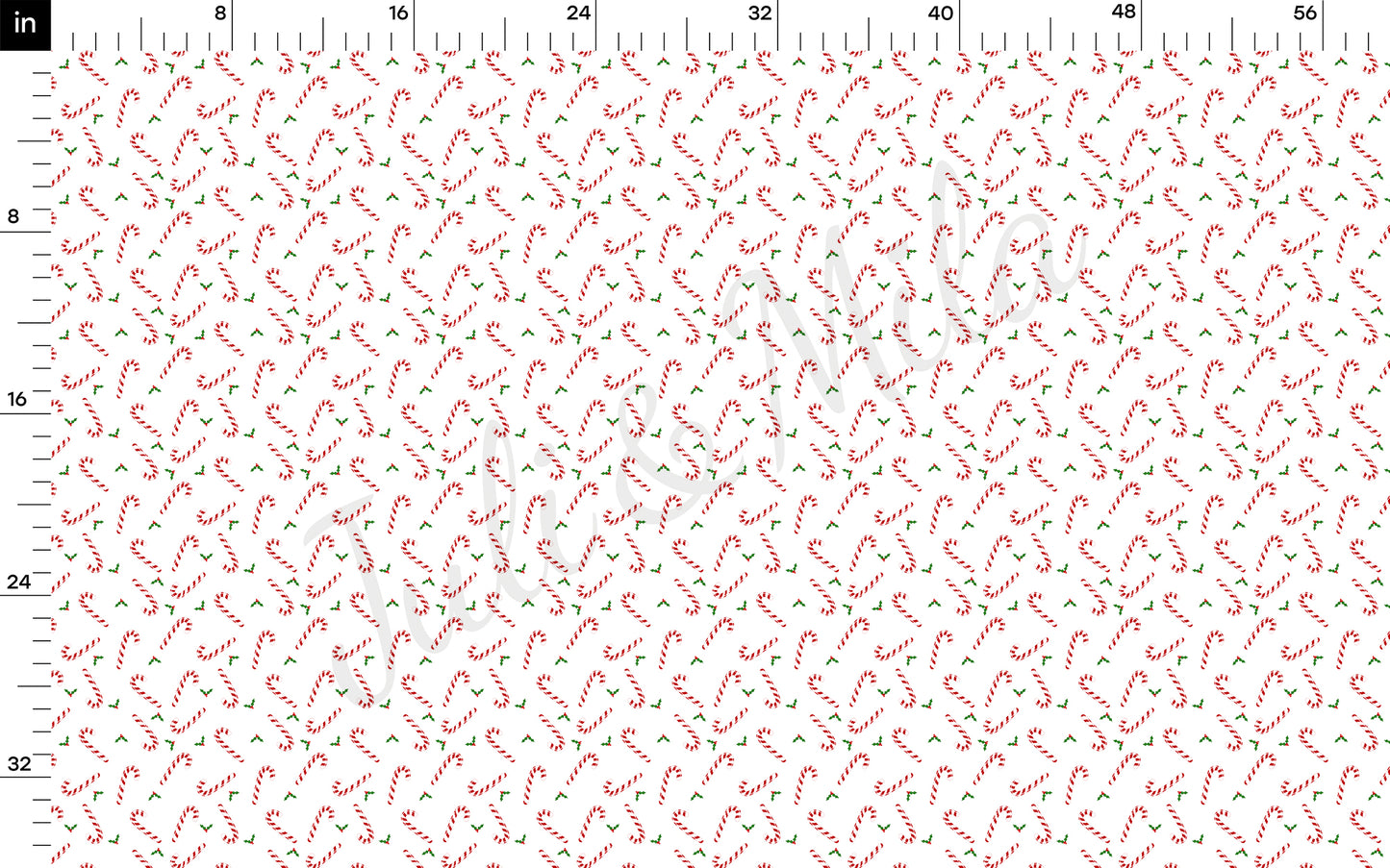 Christmas Candy Cane Bullet Textured Fabric AA1074